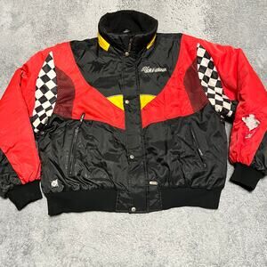 Vintage Skidoo Coat Mens XXL Gear Snowmobile Racing Puffer Jacket ** flaws